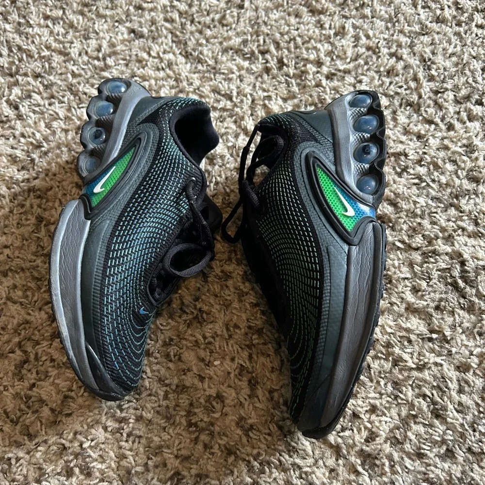 Nike Black Sneakers with Teal Knit Accents